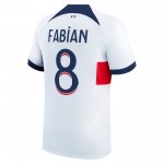 Günstige Fußballtrikots Paris Saint-Germain Fabian 8 Auswärtstrikot 2023-24 Kurzarm